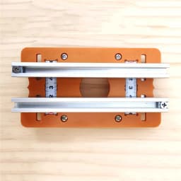 2 In 1 Slotted Bracket Invisible Fasteners Wardrobe Cupboard Panel Punch Locator Aluminum with Scale For 65mm Trimming Machine
