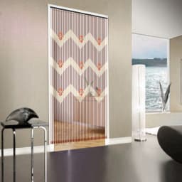 Bamboo Wood Beaded Curtain Colorful Doorway Bead String Curtain Simple Installation Round Bead Pendants