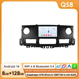 Hizpo 10.1inch Android14 Car Radio for Renault Master 2003 - 2011 RDS DSP GPS Navigation CarPlay BT 4G Snapdragon 6115 Headunit