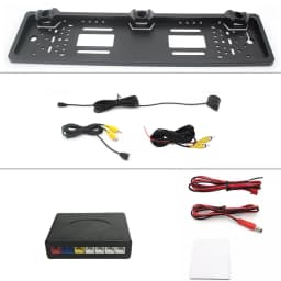 ESSGOO EU License Plate Cam Car Reverse Backup Rear View Camera Sensor Radar Night Vision HD Camera
