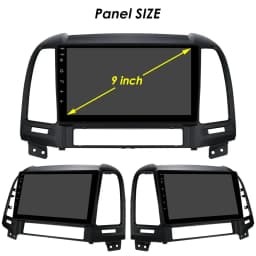 9" Hizpo 2Din Android Auto Car Radio for Hyundai Santa Fe 2 2006 - 2012 RDS DSP GPS Navigation SWC BT 4G CarPlay UI8581 System