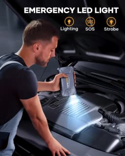 YABER 2000A Peak Current Car Jump Starter Portable Power Bank Mini Waterproof Auto Battery Charger External Battery