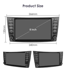 4G Carplay Android Autoradio For Benz E-Class W211 2002-2009 CLS-CLK-G-Class W463 W209 W219 multimedia Video player GPS Stereo