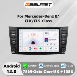 4G Carplay Android Autoradio For Benz E-Class W211 2002-2009 CLS-CLK-G-Class W463 W209 W219 multimedia Video player GPS Stereo