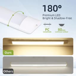 50cm Led Cabinet Lights with Remote Control Adjustable Brightness Led Tube Lighting for Kitchen Night Light LED Wall Closet Lamp