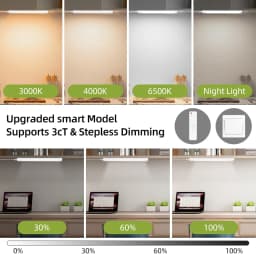 50cm Led Cabinet Lights with Remote Control Adjustable Brightness Led Tube Lighting for Kitchen Night Light LED Wall Closet Lamp