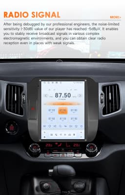 9.7" Hizpo Android Car Radio for KIA Sportage 3 2011 - 2016 Tesla Style Screen GPS RDS DSP 4G BT CarPlay Snapdragon 6115 360CAM