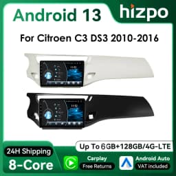 9" Hizpo 2Din Android13 Car Radio for Citroen C3 DS3 2010 - 2016 GPS RDS DSP BT Android Auto CarPlay UI8581 Intelligent System