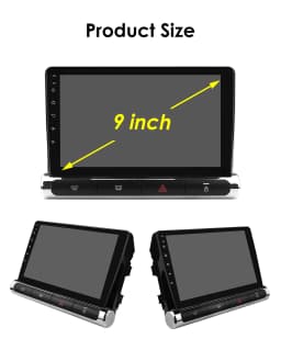 Hizpo 2Din 9inch CarPlay Android Auto Car Radio for Citroen C3/C4 Aircross 2017 - 2023 GPS RDS DSP 4G BT 360°CAM UI7862 Headunit