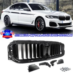 SAIQINGSP For BMW 5-Series G30 G31 2020-23 51119498612 Front Bumper Radiator Grill Shutter