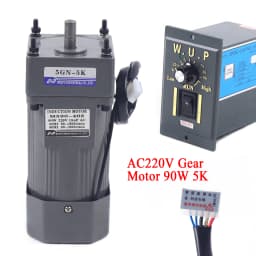 90W 5K Gear Motor Electric Motor AC 220V/110V AC Gear Motor Single Phase High Torque Adjustable 5K with Speed Controller