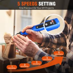 42W Cordless Rotary Tool Kit, 1.5Ah Li-Ion Battery,5 Variable Speed, 80pcs Accessories, for Grinding Carving Sanding Polishing
