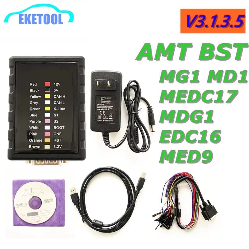 V3.1.3.5 Universal ECU AMT BST Service Tool For Benz For VOLVO For VAG Online/Offline Read&Write MG1 MD1 Protocols