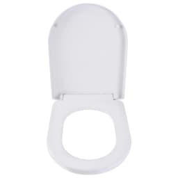 Toilet Seat, Sturdy PP Material, Soft Close, Quick Release Hinges, Antibacterial, Easy to Assemble and Clean