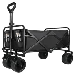Large Collapsible Garden Camping Trolley Cart Outdoor Strong Load-bearing Beach Wagon Utility Carts With Wheels and Handle