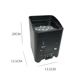 4PCS Wireless Remote Control LED 6x18W 6 in 1 RGBAW+UV Par Light Battery Movable for Disco KTV Bar Christmas Lights