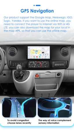 4G Carplay Android 12 Autoradio for RENAULT MASTER 2003-2011 multimedia player GPS navi Stereo 2DIN Head Unit Touch Screen SWC