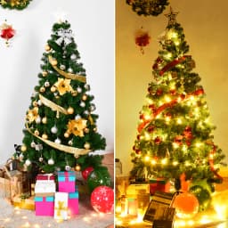 180cm Artificial Christmas Tree Fir Tree with Metal Stand, Christmas Tree PVC Needles Art Tree Green