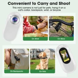 Cat Camera Collar, 1080P 170° Wide Angle Cat Collar With Camera+32GB SD Card, USB Rechargeable Dog Camera For Dogs And Cats
