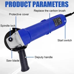 High Performance Professional Corded 900W Angle Grinder 12000RPM Cutting Sanding Polishing Grinding 115mm Disc Precision Tool