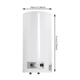 80L Electric Hot Water Storage Tank, 2000 W Heating Output and Thermometer, Energy Saving, Water Boiler, Hot Water Boiler