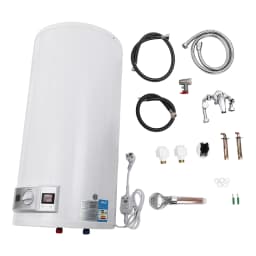 80L Electric Hot Water Storage Tank, 2000 W Heating Output and Thermometer, Energy Saving, Water Boiler, Hot Water Boiler