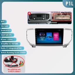 Hizpo 9inch AI Voice Car Radio For Kia Sportage 4 QI KX5 2018 - 2021 Carplay 2din GPS Navi Stereo Android Auto Multimedia Player