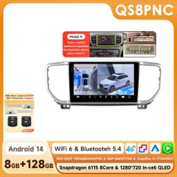 Hizpo 9inch AI Voice Car Radio For Kia Sportage 4 QI KX5 2018 - 2021 Carplay 2din GPS Navi Stereo Android Auto Multimedia Player