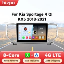 Hizpo 9inch AI Voice Car Radio For Kia Sportage 4 QI KX5 2018 - 2021 Carplay 2din GPS Navi Stereo Android Auto Multimedia Player