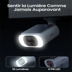 IeGeek 2K Wireless WiFi Surveillance Camera – IP66 Outdoor Wireless Battery, Integrated Solar Panel, Night Vision Colour