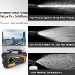 High Pressure Washer Car Washing Machine 3000W Power Electric Car Washer 220V Portable Water Gun Kit Home Floor Cleaner Watering