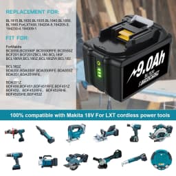10 PCS For Makita 18V Battery Tools 6ah/9ah Replacement For Makita BL1830 BL1860 BL1890 Power Tool For Makita LXT Battery