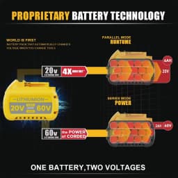 Replacement Battery For Dewalt 20V / 60V Lithium-ion Battery 21700 Rechargeable Battery For Dewalt DCD805 Impact Driver Tools