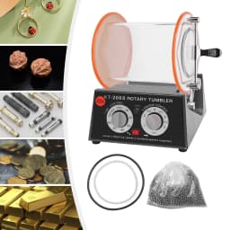 110V 80W Polishing Machine CE 5kg Capacity 5-speed Adjustable for Coins Metals Timing Design Wide Application Anti-corrosion
