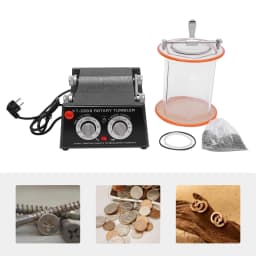 110V 80W Polishing Machine CE 5kg Capacity 5-speed Adjustable for Coins Metals Timing Design Wide Application Anti-corrosion