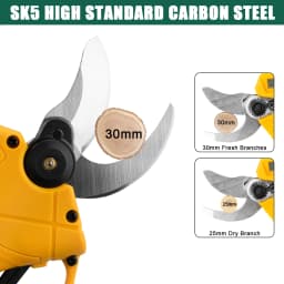 30mm Brushless Electric Pruning Shears 2 Gears Fruit Tree Bonsai Shrub Pruning Electric Scissors For Makita 18V Battery Pin