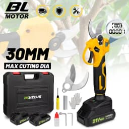 30mm Brushless Electric Pruning Shears 2 Gears Fruit Tree Bonsai Shrub Pruning Electric Scissors For Makita 18V Battery Pin