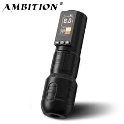 Ambition Soldier 270 Wireless Tattoo Machine 4.0mm+4.5mm Stroke Brushless Motor Pen Professional 2400mAh Battery Grip 34+42mm