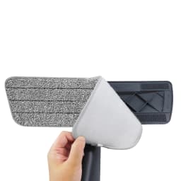 Wet and Dry Spray Mop Floor Wiper,with 3 Washable Microfibre Pads and 700ML Refill Bottle, 360° Swivel Head.