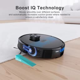 Lubluelu SL60D Robot Vacuum and Mop Combo - 4000Pa Suction, 150Mins Runtime, Quiet Operation, 10 No-Go Zones, Smart App Control