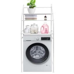 Toilet Shelves Storage Rack Bathroom Towel Rack Metal Over Freestanding Organizer Punching Free Washing Machine Storage Shelf