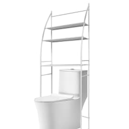 Toilet Shelves Storage Rack Bathroom Towel Rack Metal Over Freestanding Organizer Punching Free Washing Machine Storage Shelf