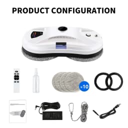 DIVEDEER Window Cleaning Robot Water Spray Ultrathin electric Window Robot Vacuum Cleaner for Home