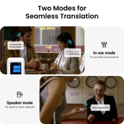 Wooask A8 ChatGPT Translation Earbuds: 4-in-1 Bi-Directional Instant Translator, 144 Online & 16 Offline Languages for Travel
