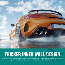 2.5" in 3.5'' out 9.5" Long Stainless Steel Bolt-On Slanted Cut Exhaust Tailpipe Tip Decoration Exhaust Tips Square End
