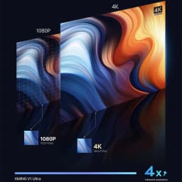 Formovie Xming v1 Ultra Projector Native 4K Laser Cinema Portable Mini LED 2+32GB Projector 700 CVIA Lumens Dolby Audio Beamer