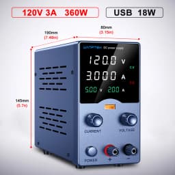 Wanptek Laboratory Power Supply 30V 5A 30V 10A 60V 5A 120V 3A Encoder Adjustable Voltage Current Lab Bench DC Power Supply