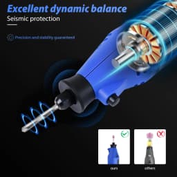 300W Power Electric Rotary Tool With 80pc Accessories Mini Rotary Multi-Tool Kit,6Variable Speed Electric Grinder Set