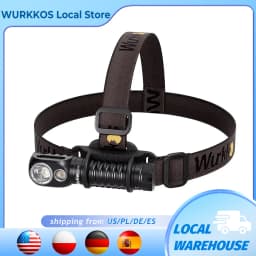 Wurkkos HD20 Headlamp Rechargeable 21700 Headlight 2000lm Dual LED USB-C Reverse Charge Magnetic Tail Work Camp Light