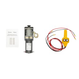 0.4KW Electric Winch DC12V, Black Electric Lifting Device IP67 Waterproof Grade